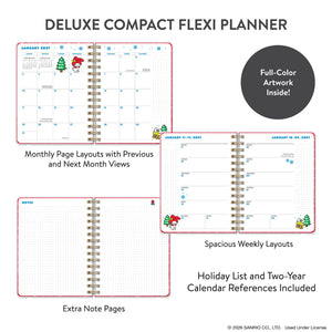 Hello Kitty and Friends 2027 Retro Deluxe Compact Flexi Planner