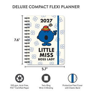 Little Miss Boss Lady 2027 Deluxe Compact Flexi Planner