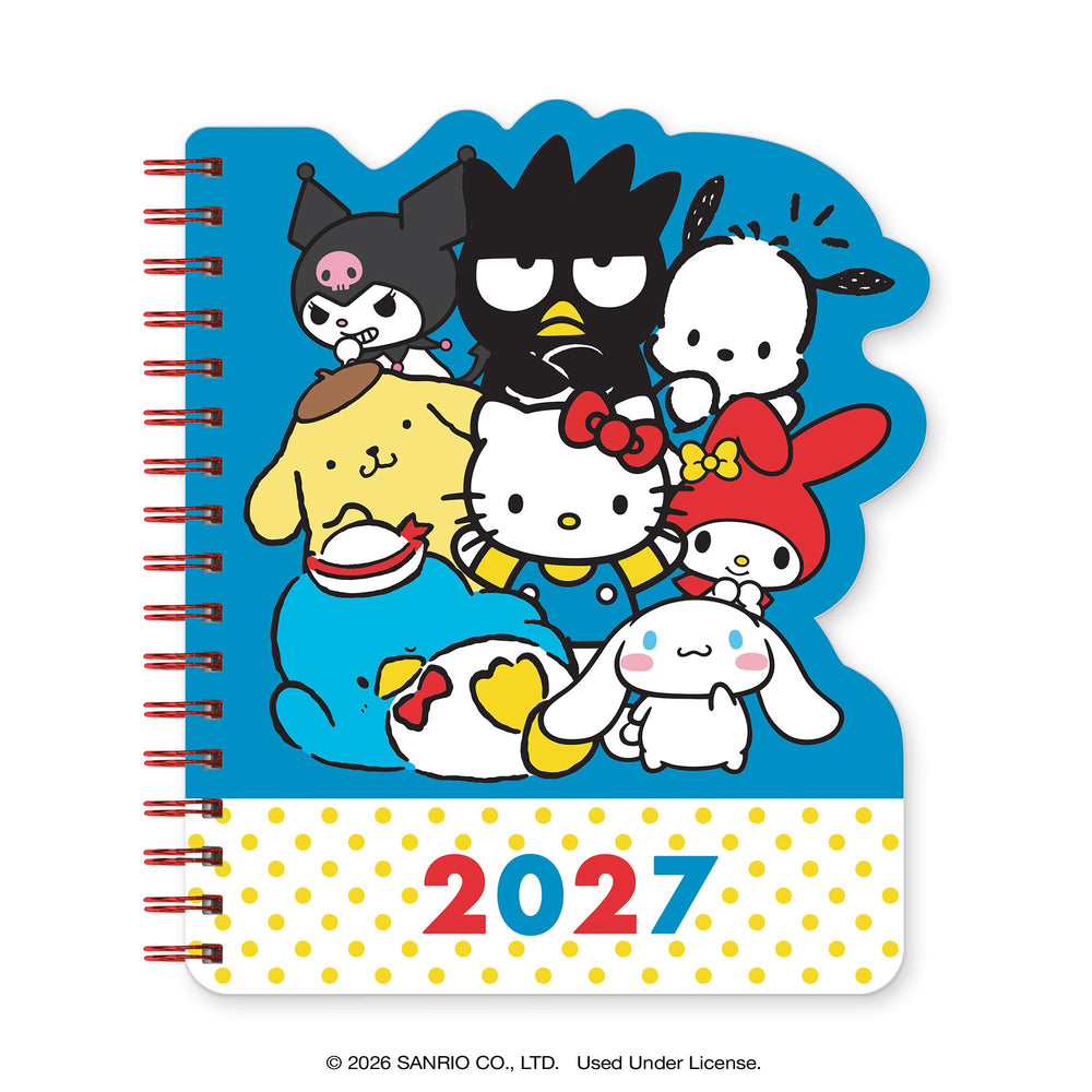 Hello Kitty and Friends 2027 Retro Die-Cut Weekly Planner Stationery Orange Circle Studio