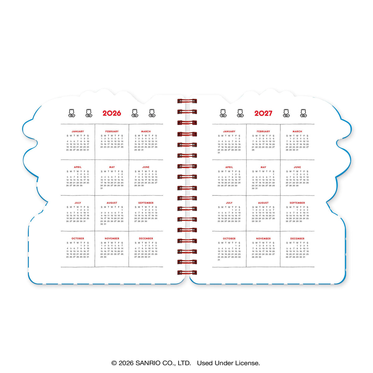 Hello Kitty and Friends 2027 Retro Die-Cut Weekly Planner