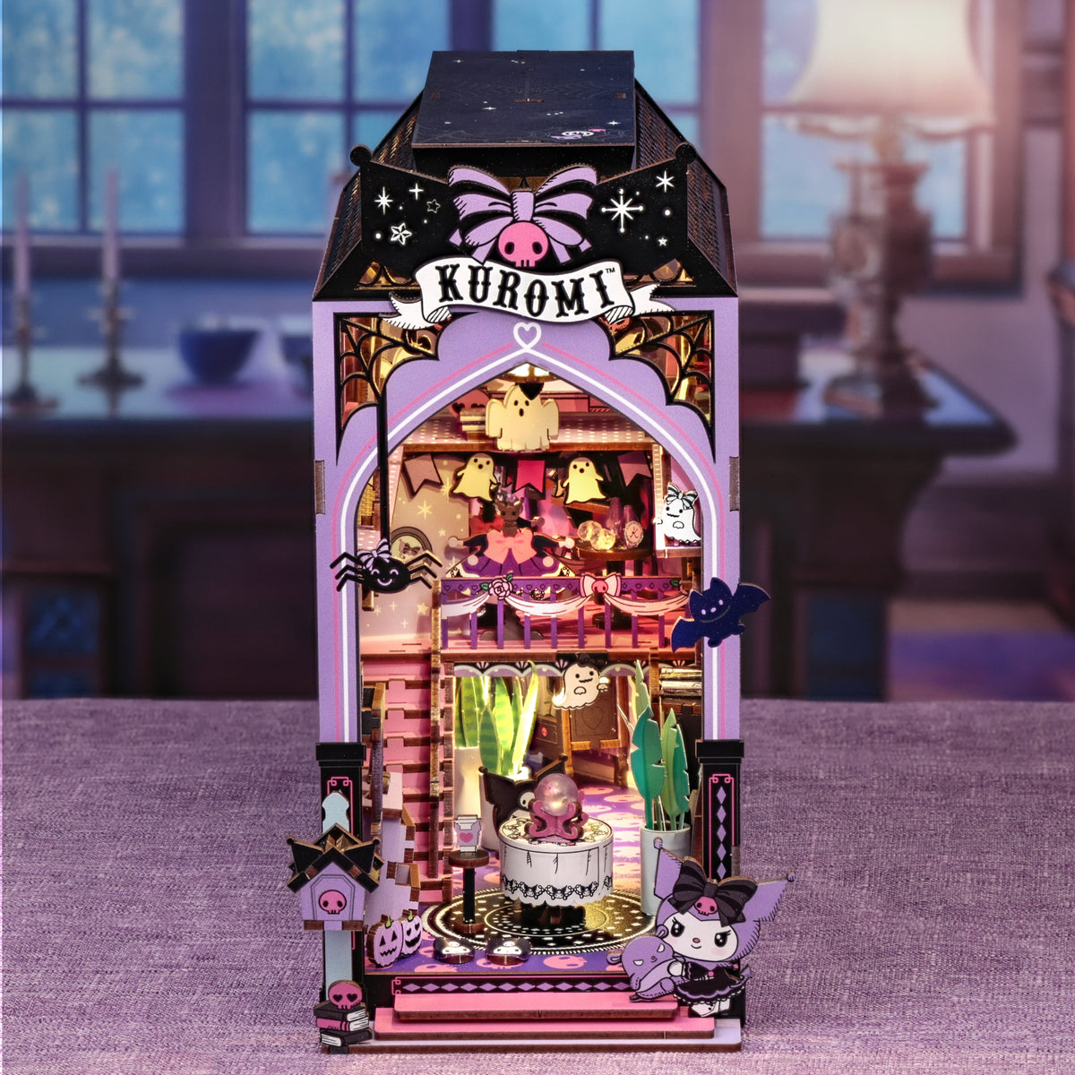 Kuromi Spooky House DIY Book Nook Kit Toys&Games Hands Craft
