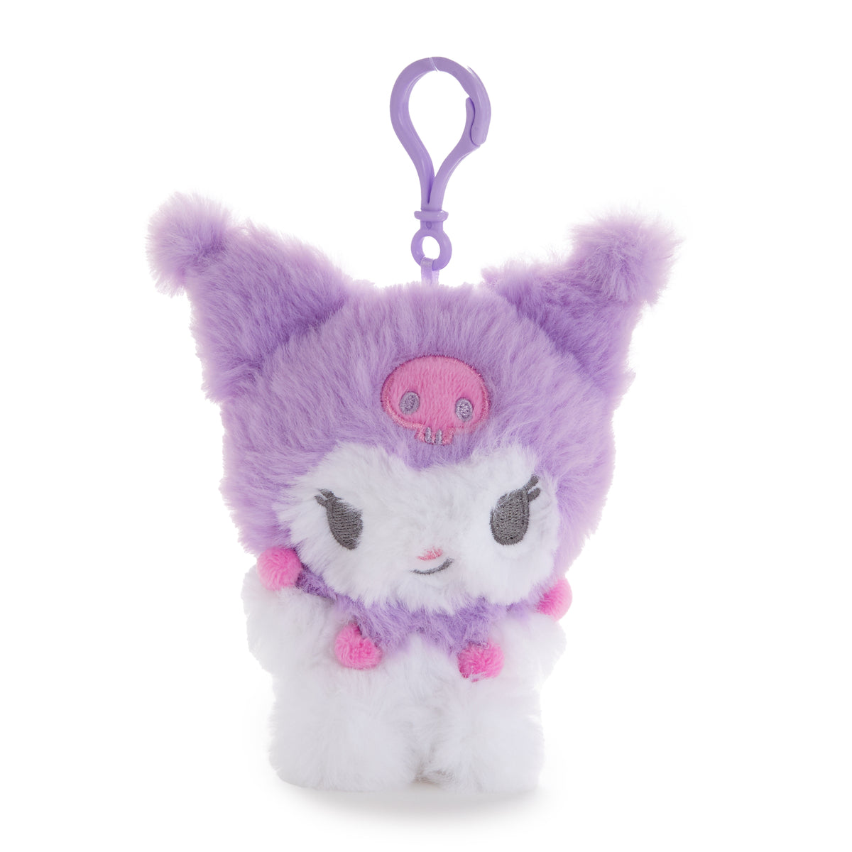 Kuromi Super Soft Touch Mascot Clip Plush NAKAJIMA CORPORATION