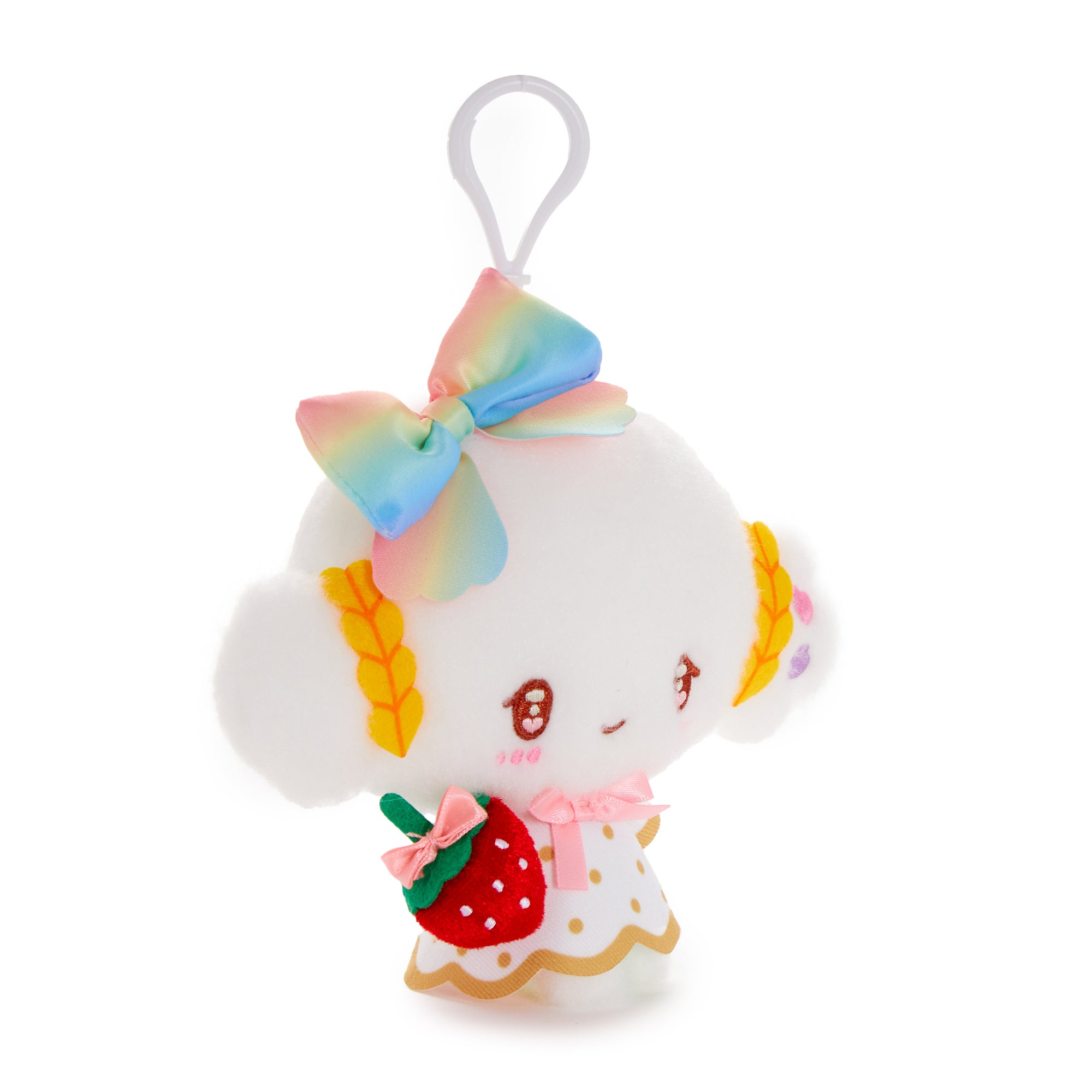 Cogimyun Plush Mascot Clip (Strawberry Rainbow Series) Plush NAKAJIMA CORPORATION
