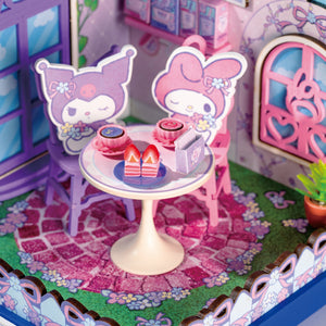 My Melody & Kuromi Tea Party DIY Miniature House Kit Toys&Games HANDS CRAFT