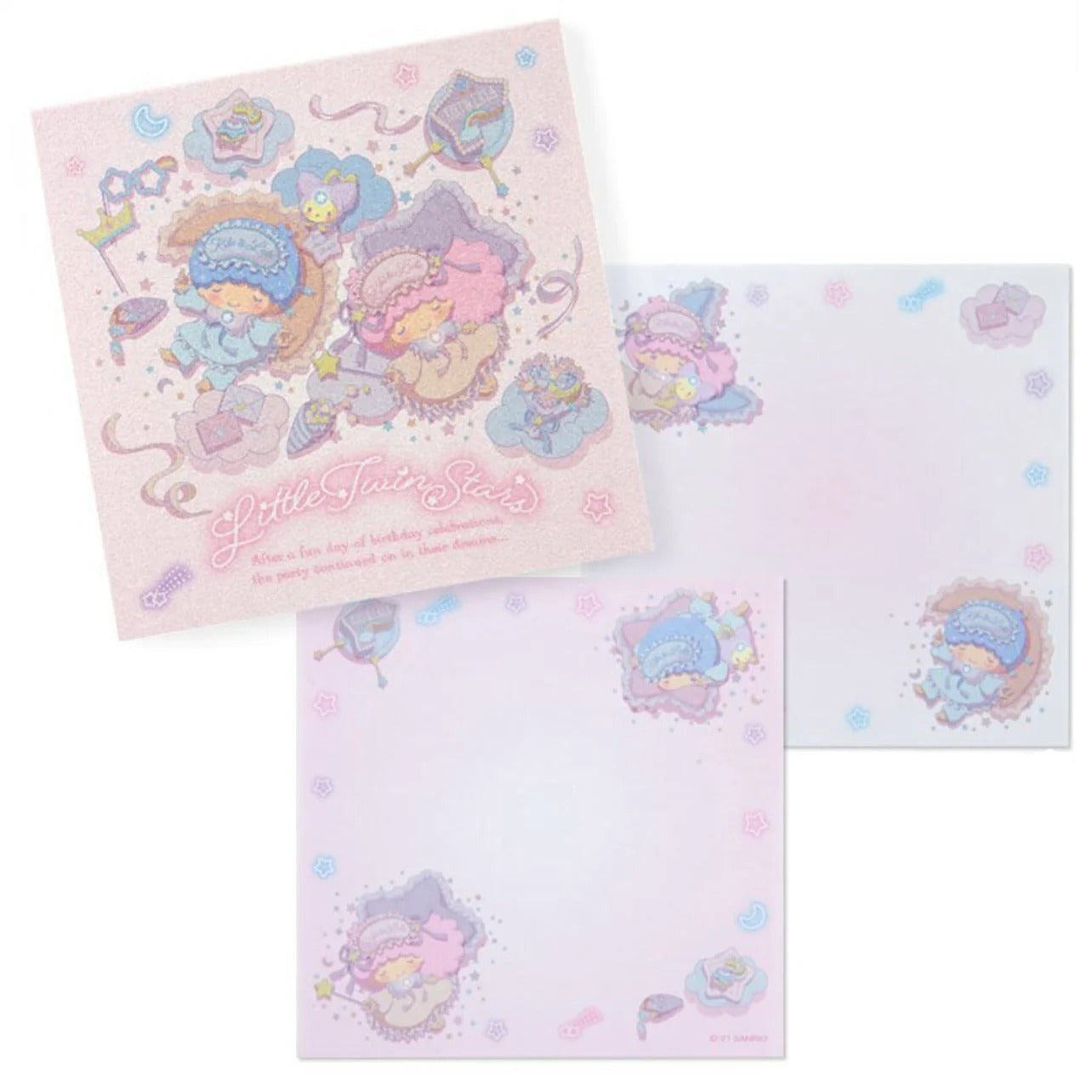 LittleTwinStars Memo Pad (Sweet Dreams Series) Stationery Japan Original   