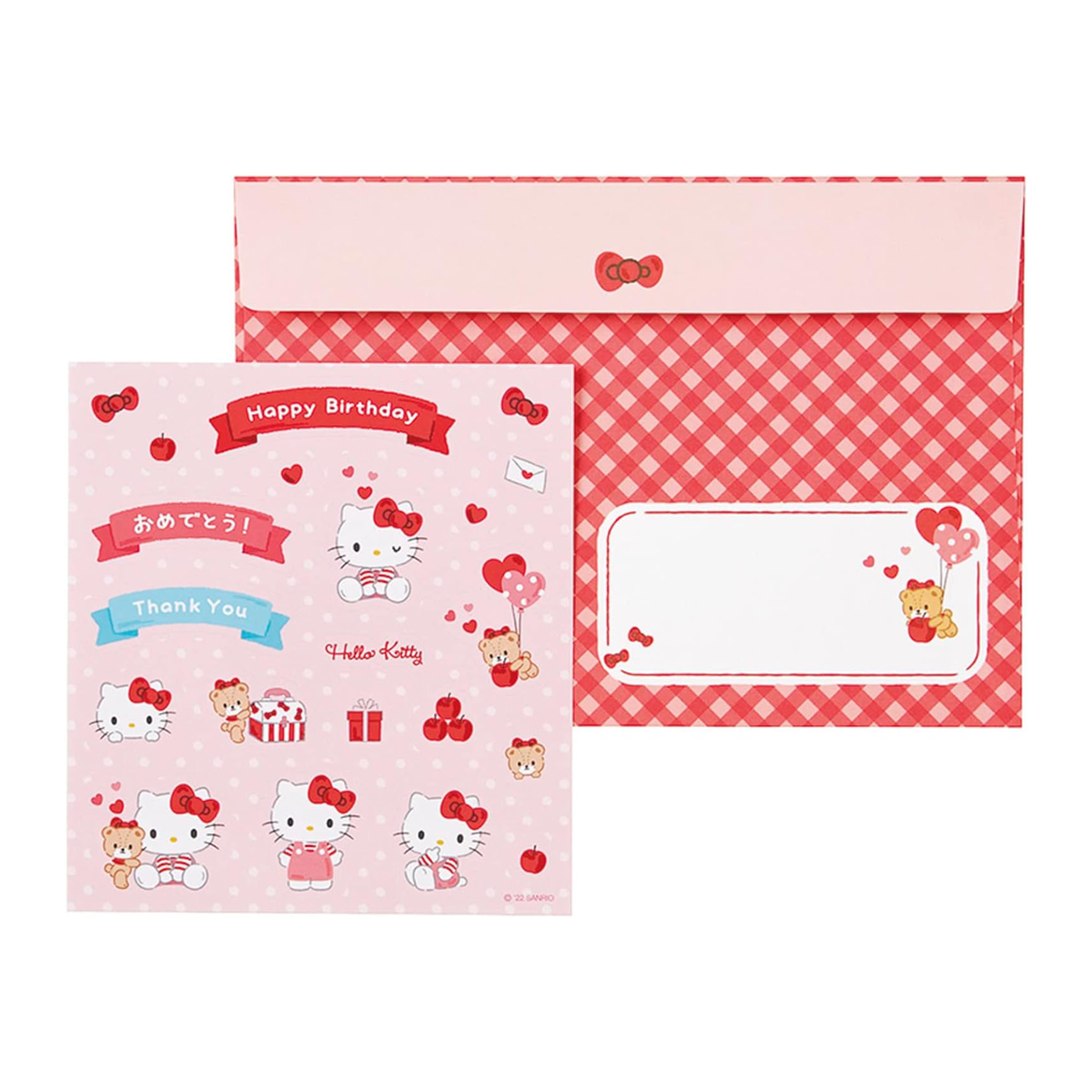 Hello Kitty Stickers and Greeting Card (Small Gift Series) Stationery Japan Original   