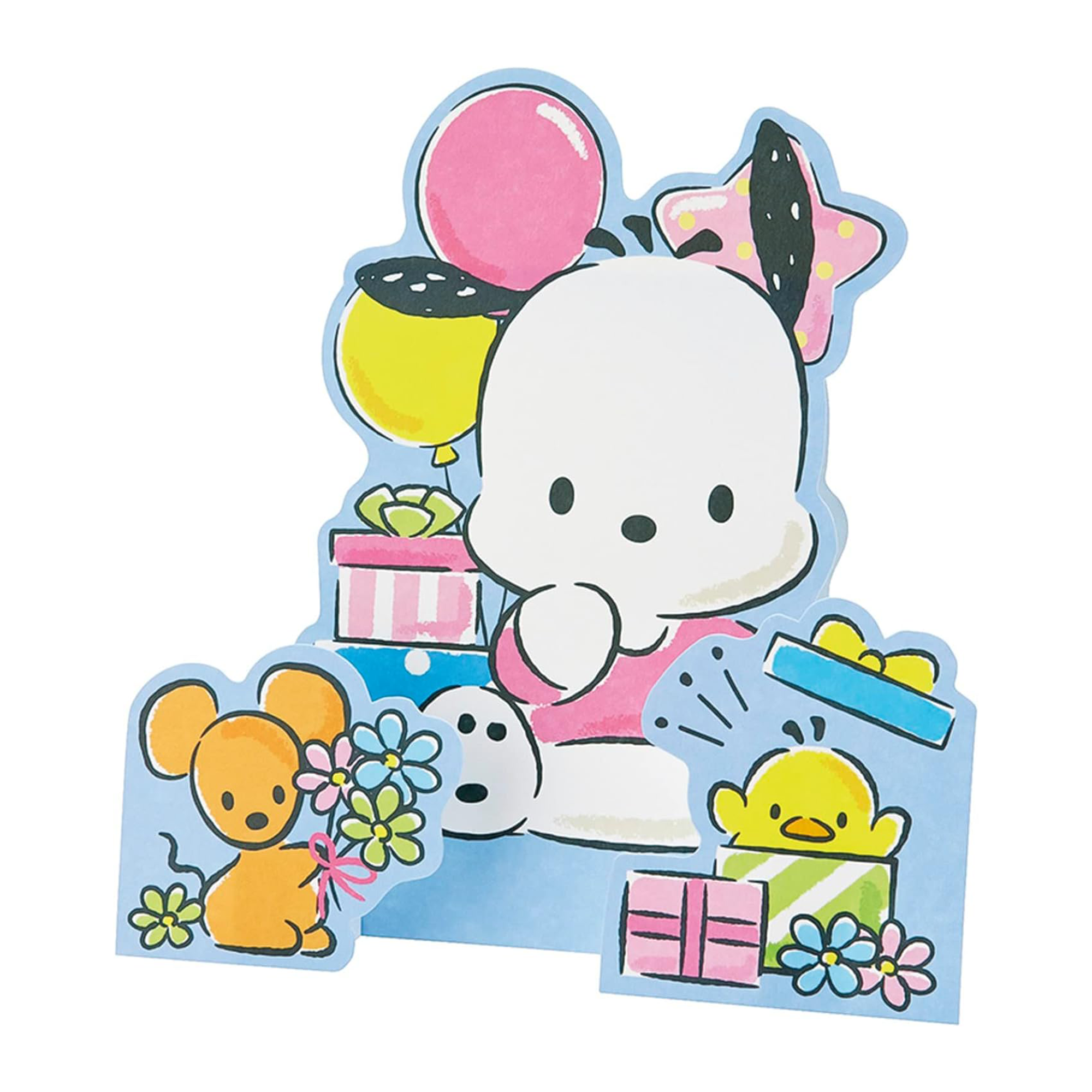 Pochacco Stickers and Greeting Card (Small Gift Series) Stationery Japan Original   