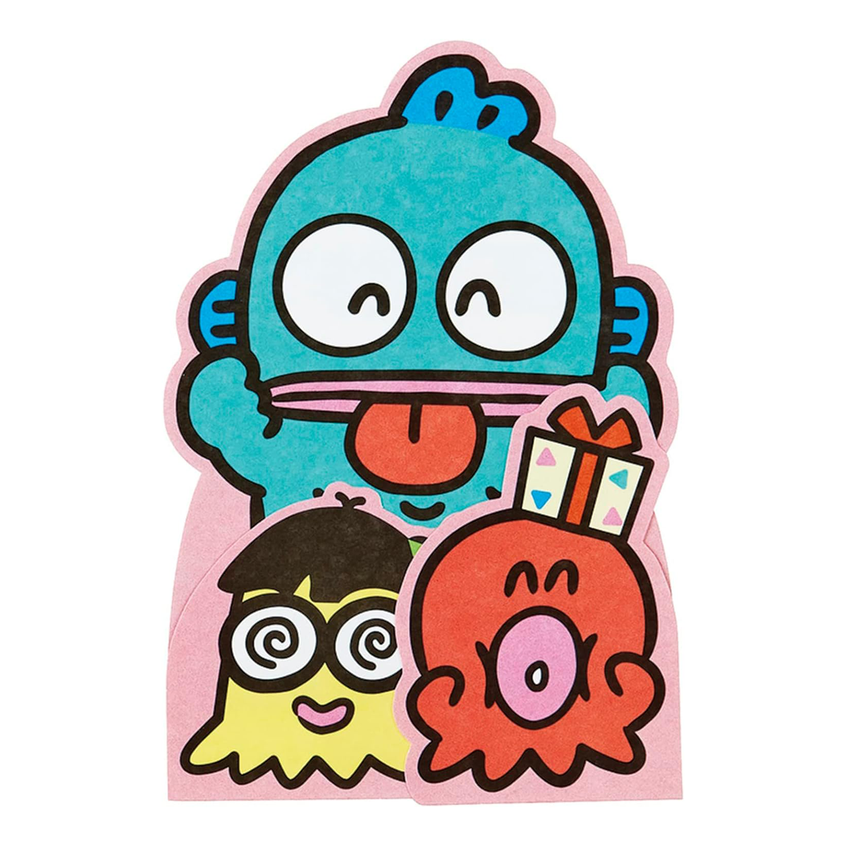 Hangyodon Stickers and Greeting Card (Small Gift Series) Stationery Japan Original   