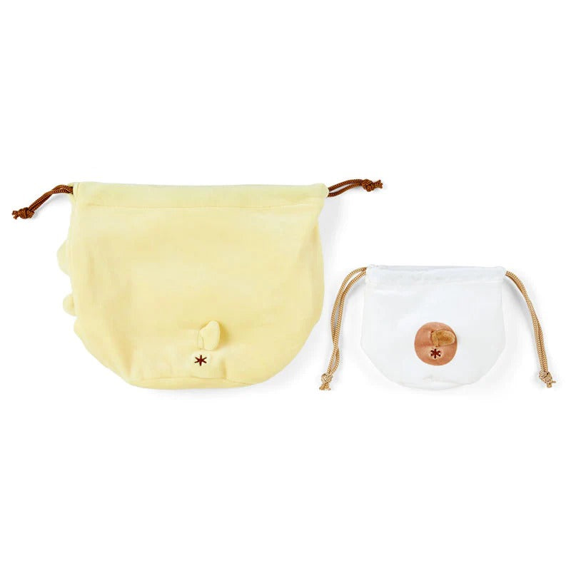 Pompompurin Drawstring Bag Set (Full Circle Series) Bags Japan Original   