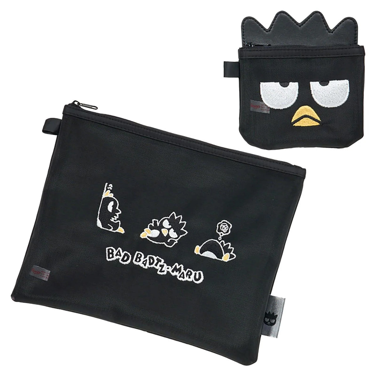 Badtz-maru 2-pc Zipper Pouch Set (My Time Series) Bags Japan Original