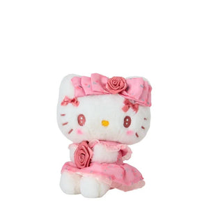 Hello Kitty Plush Mascot Keychain (Dolly Rose Design Series) Accessory Japan Original