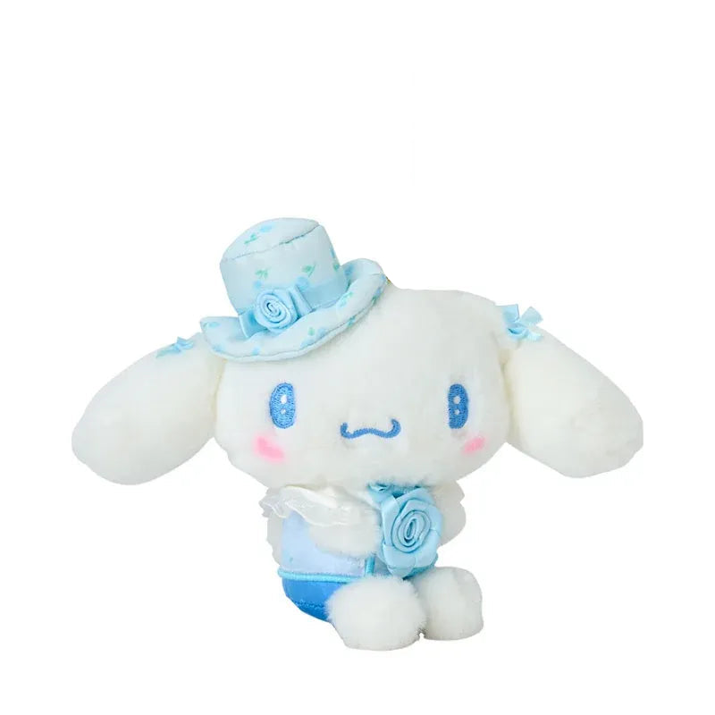 Sanrio Dolly Rose Plush Keychain - Cinnamoroll