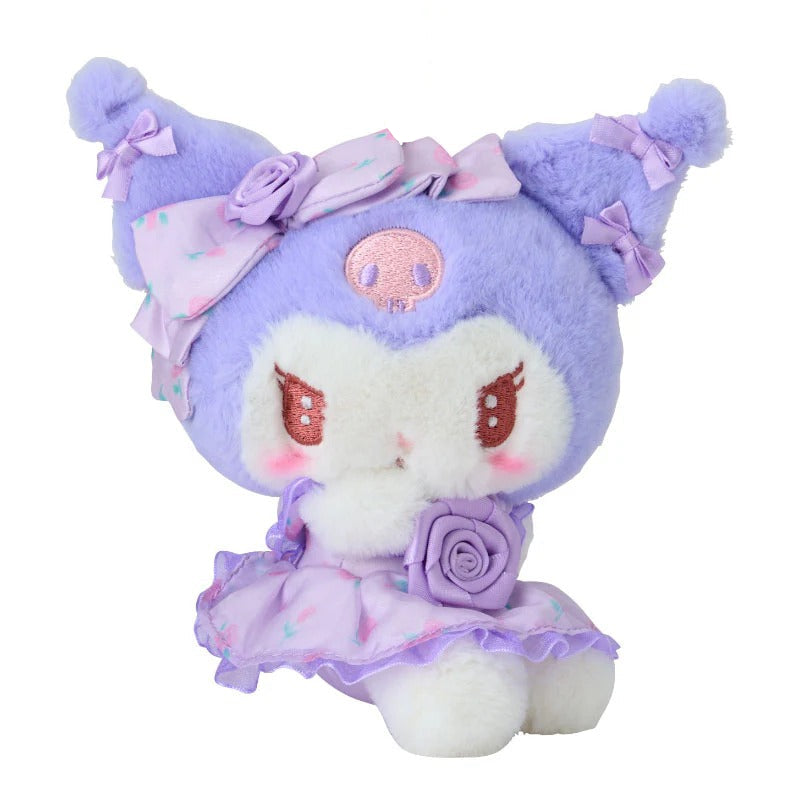 Kuromi Plush Mascot Keychain (Dolly Rose Design Series) Accessory Japan Original