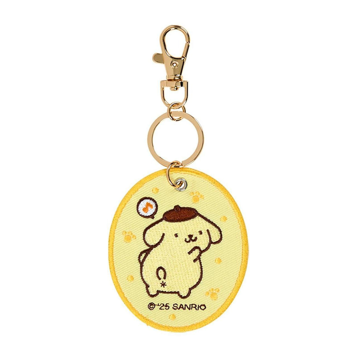 Pompompurin Mascot Badge Keychain (Sanrio Character Award Series) Accessory Japan Original
