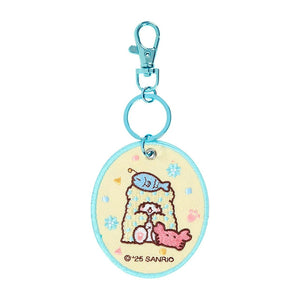 Marumofubiyori Mascot Badge Keychain (Sanrio Character Award Series) Accessory Japan Original