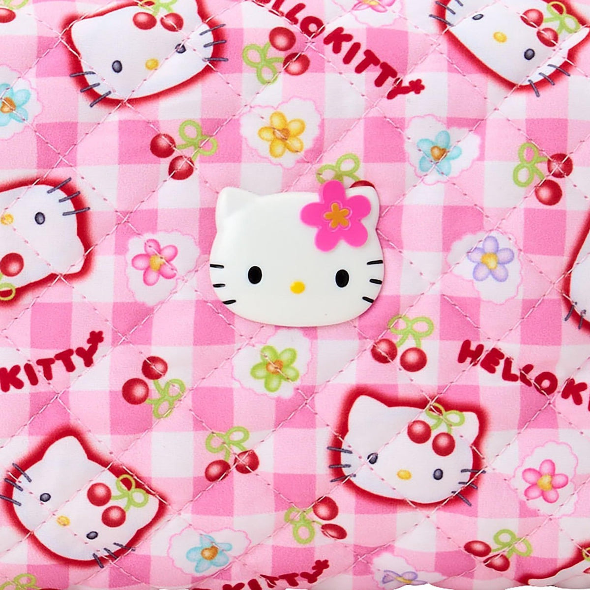 Hello Kitty Mini Zipper Pouch (Retro Quilt Series) Bags Japan Original