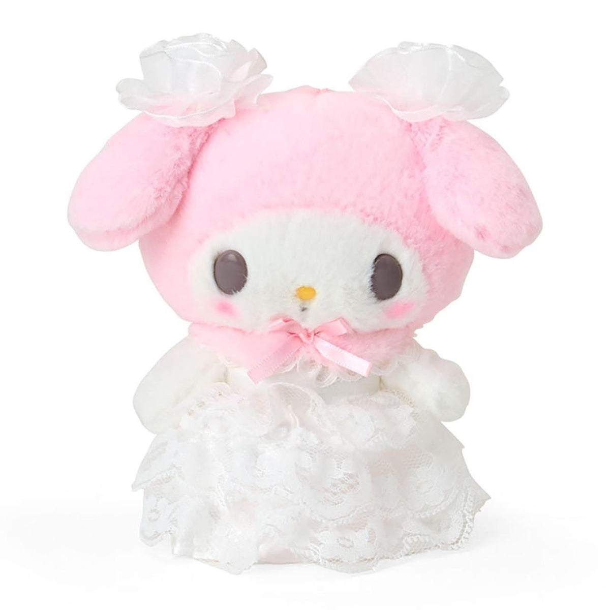 My Melody White Plush Mascot Keychain (Lady My Melody Series) Accessory Japan Original