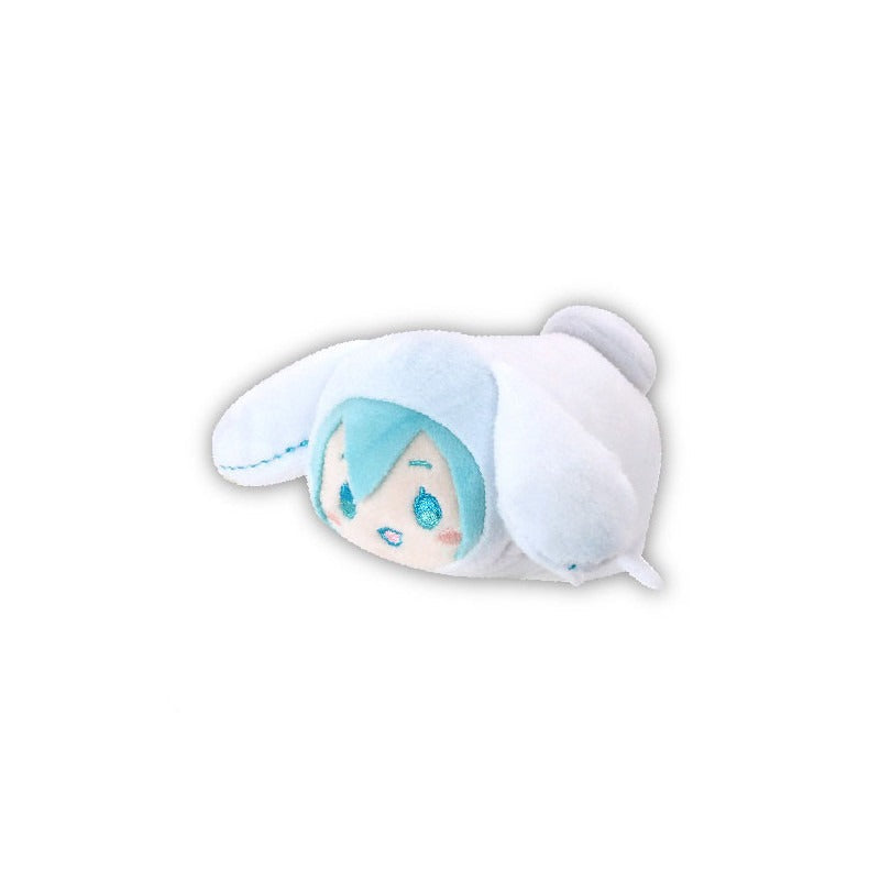 Hatsune Miku x Cinnamoroll Potekoro Mini Plush Mascot Clip Blind Box Accessory Maxlimited Inc