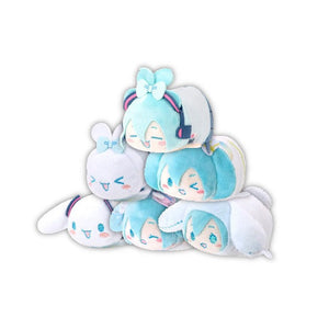 Hatsune Miku x Cinnamoroll Potekoro Mini Plush Mascot Clip Blind Box Accessory Maxlimited Inc