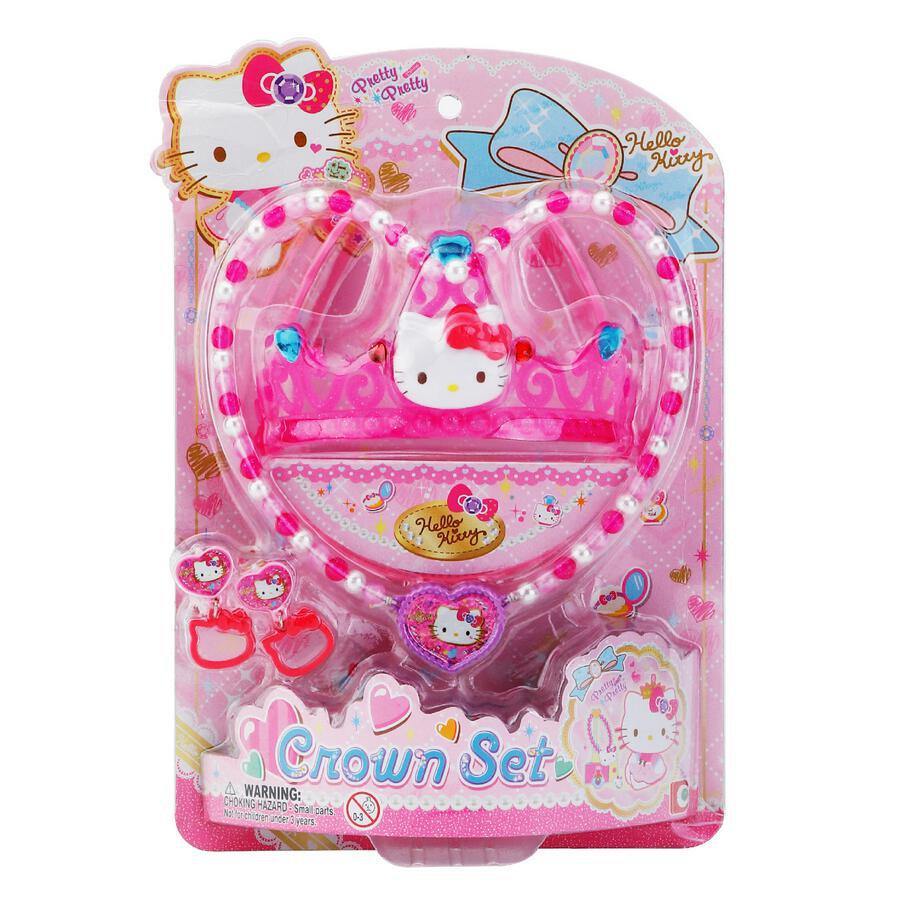 Hello Kitty Kids Pretend Crown and Jewelry Playset Toys&amp;Games Sanrio   