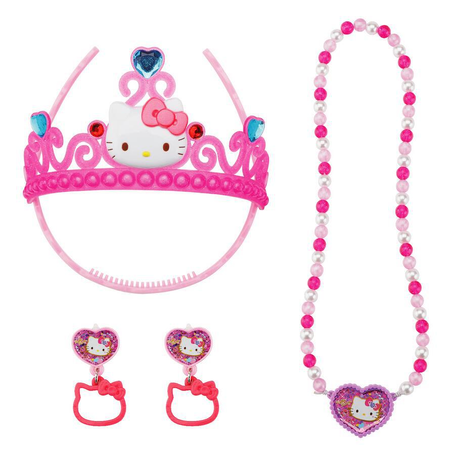 Hello Kitty Kids Pretend Crown and Jewelry Playset