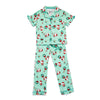 Hello Kitty Holiday Wreath 2-pc Loungewear Set (Green) Apparel BIOWORLD
