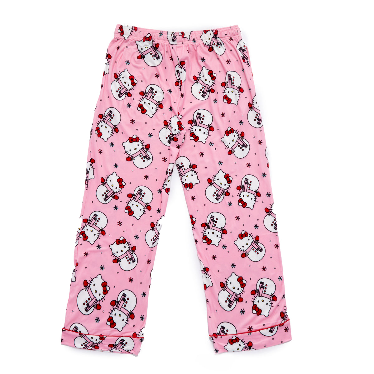 Hello Kitty Holiday Snowman 2-pc Loungewear Set (Pink) Apparel BIOWORLD