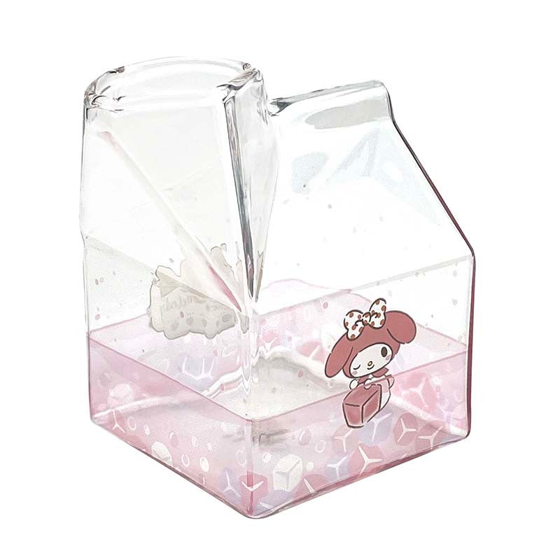 Sanrio My Melody Bicchiere In Vetro Per Dessert - 9,4 Cm - Con Bordo Dorato - Coppa Per Gelato E Budino