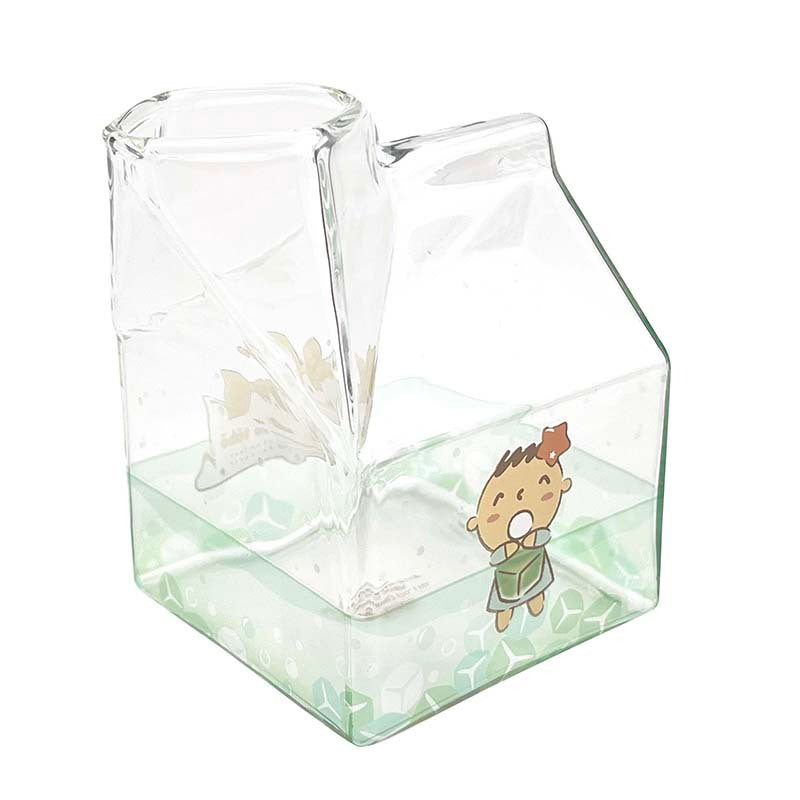 Sanrio Characters Milk Carton Shaped Glass Cinnamoroll