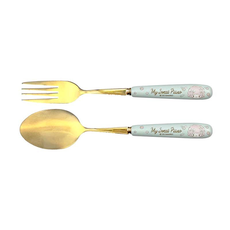 My Sweet Piano Spoon &amp; Fork Set (Floral Garden Party Series) Home Goods Global Original   