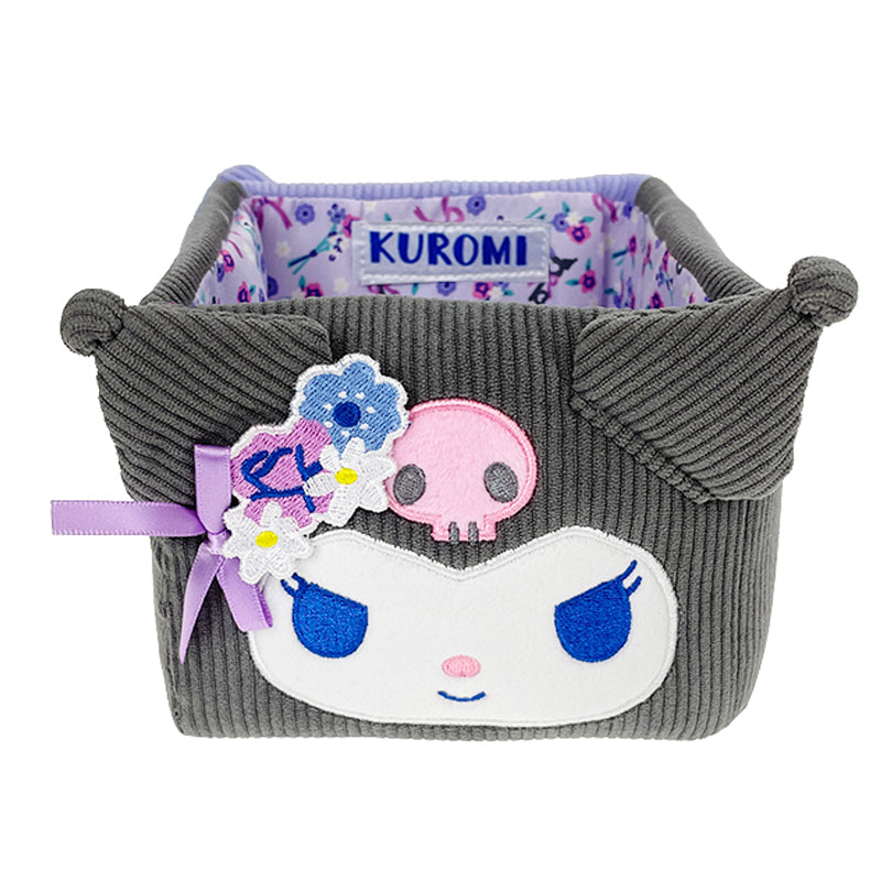 Kuromi & Baku Mini Storage Bin (Charming Florals Series) Home Goods Global Original   