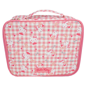 Hello Kitty Gingham Cosmetic Travel Case Bags Global Original   