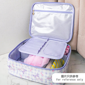 My Melody Gingham Cosmetic Travel Case Bags Global Original   