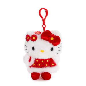 Hello Kitty Plush Mascot Clip (Floral LNY Series) Accessory NAKAJIMA CORPORATION