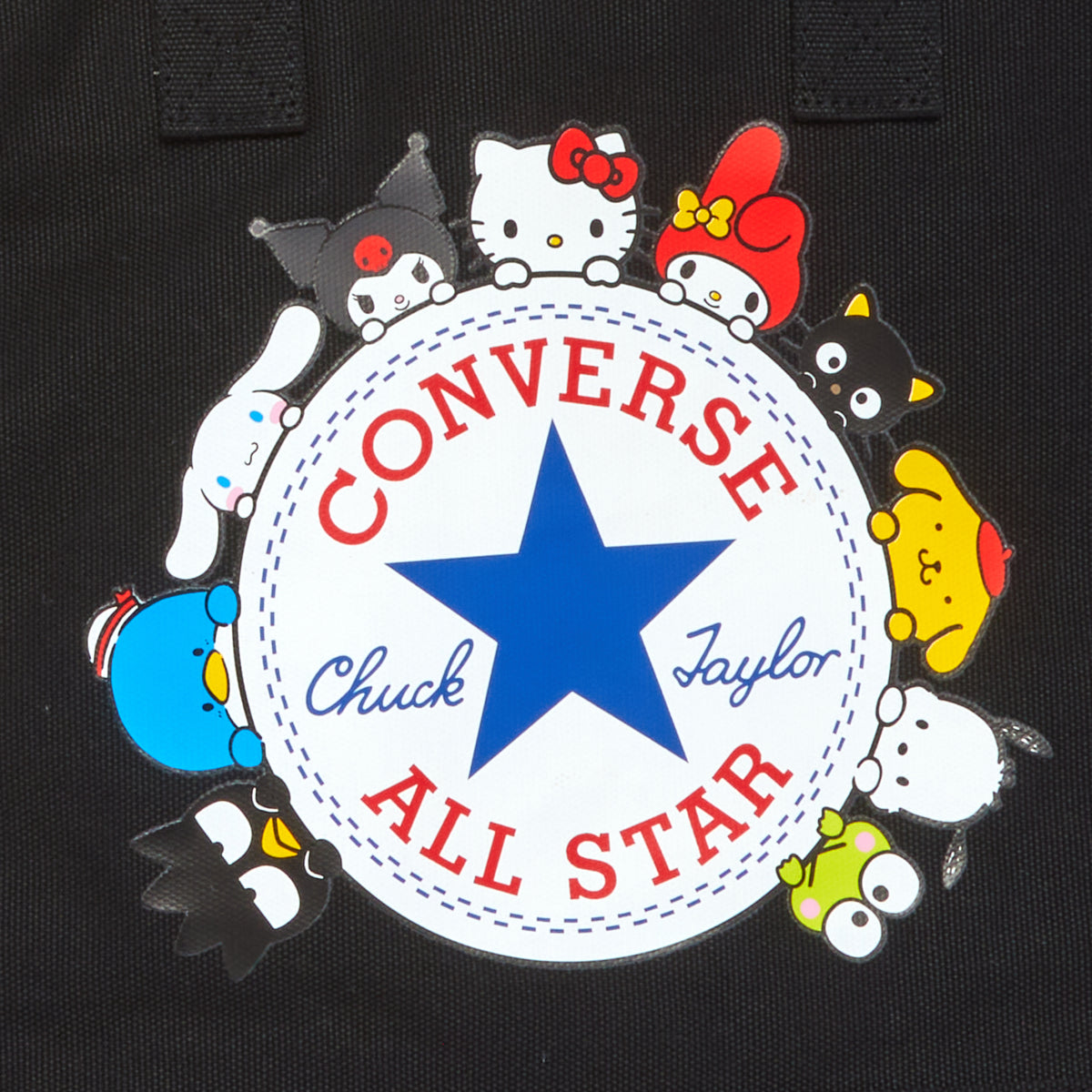 DROPS 4/15-4/20 - Converse x Hello Kitty and Friends Canvas Tote Bag (Black) Bags HADDAD