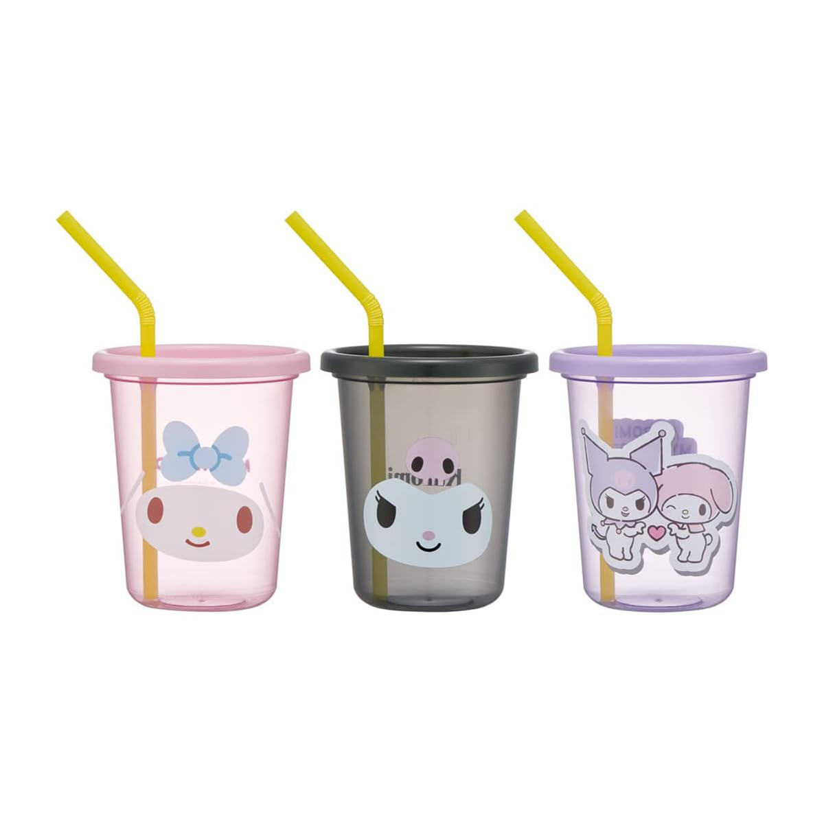 My Melody &amp; Kuromi Complete Tumbler 3pc Set Home Goods CLEVER IDIOTS   