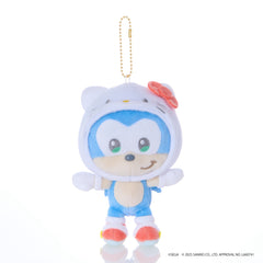 SONIC & FRIENDS x Hello Kitty and Friends Plush Mascot Keychain (Sonic