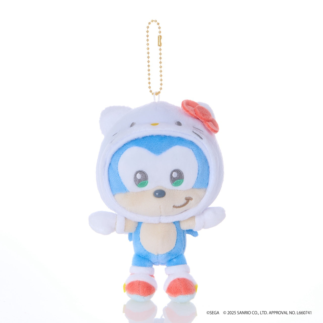 SONIC & FRIENDS x Hello Kitty and Friends Plush Mascot Keychain (Sonic