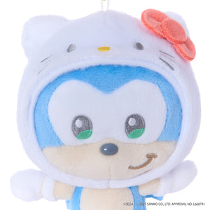 SONIC & FRIENDS x Hello Kitty and Friends Plush Mascot Keychain (Sonic x Hello Kitty) Accessory Sega Fave Corporation