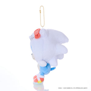 SONIC & FRIENDS x Hello Kitty and Friends Plush Mascot Keychain (Sonic x Hello Kitty) Accessory Sega Fave Corporation