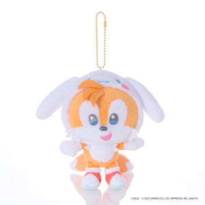 SONIC & FRIENDS x Hello Kitty and Friends Plush Mascot Keychain (Tails x Cinnamoroll) Accessory Sega Fave Corporation
