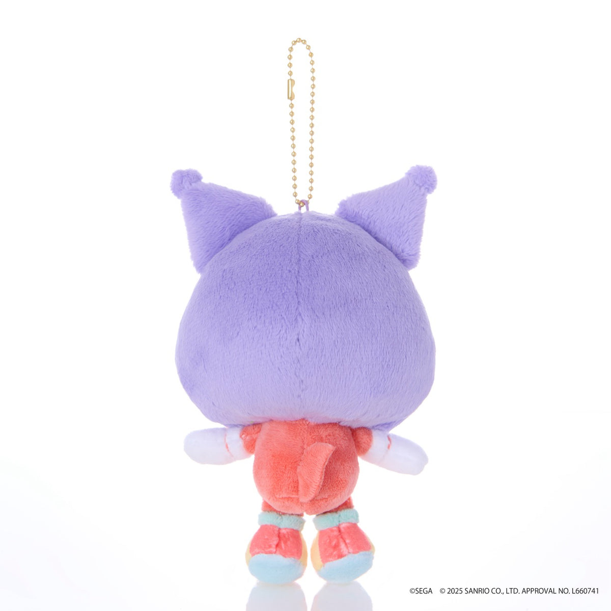 SONIC & FRIENDS x Hello Kitty and Friends Plush Mascot Keychain (Knuckles x Kuromi) Accessory Sega Fave Corporation