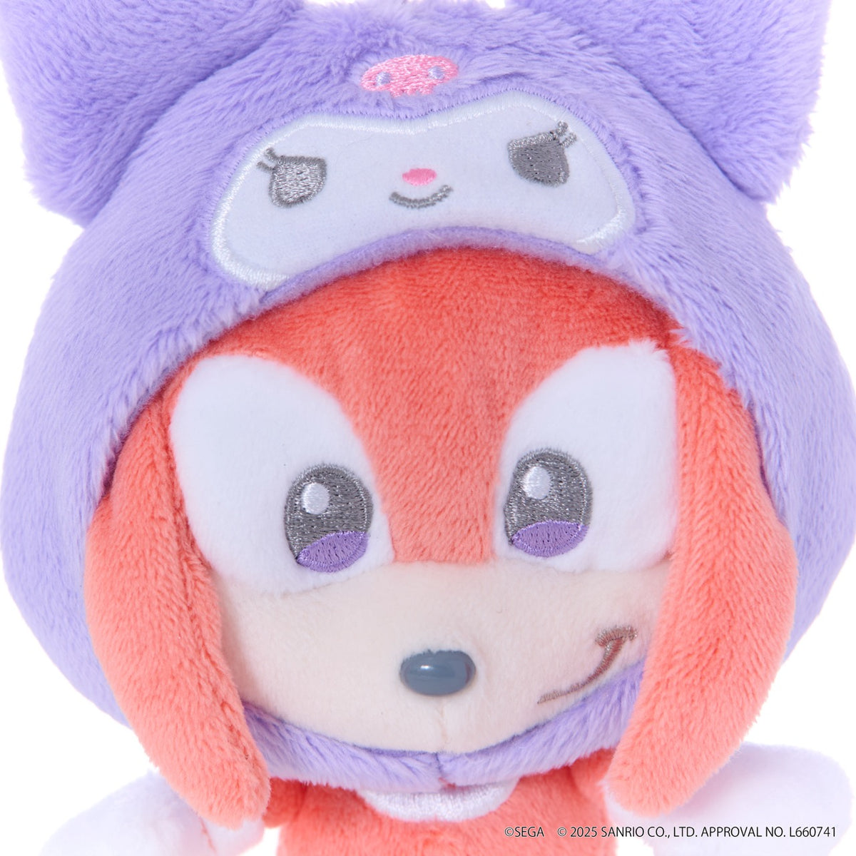 SONIC & FRIENDS x Hello Kitty and Friends Plush Mascot Keychain (Knuckles x Kuromi) Accessory Sega Fave Corporation