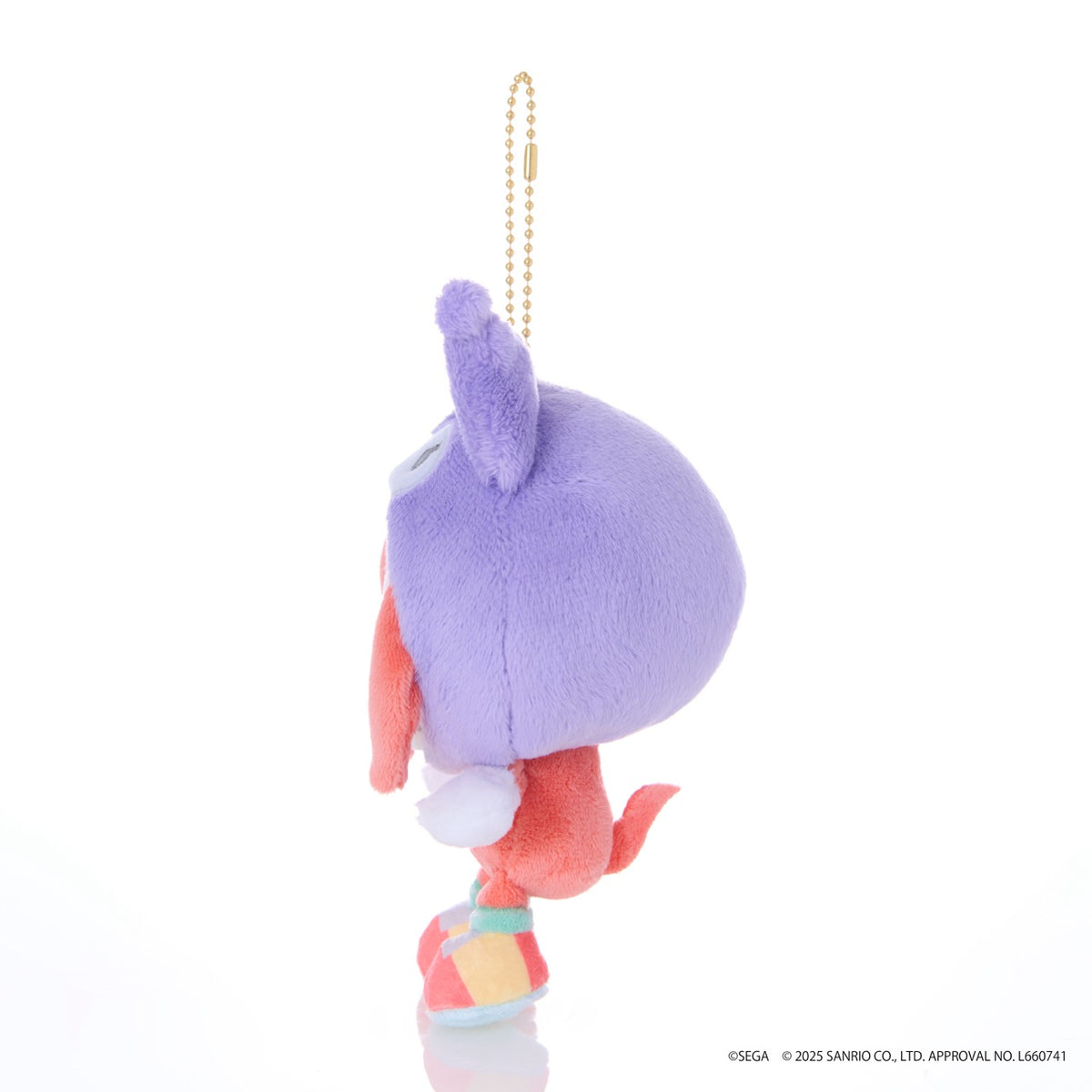 SONIC & FRIENDS x Hello Kitty and Friends Plush Mascot Keychain (Knuckles x Kuromi) Accessory Sega Fave Corporation