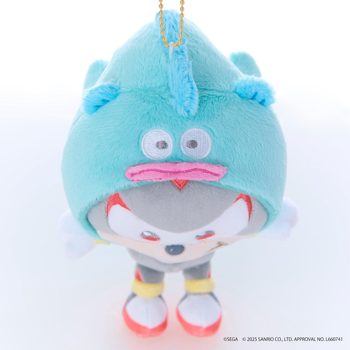 SONIC & FRIENDS x Hello Kitty and Friends Plush Mascot Keychain (Shadow x Hangyodon) Accessory Sega Fave Corporation