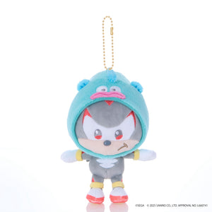 SONIC & FRIENDS x Hello Kitty and Friends Plush Mascot Keychain (Shadow x Hangyodon) Accessory Sega Fave Corporation