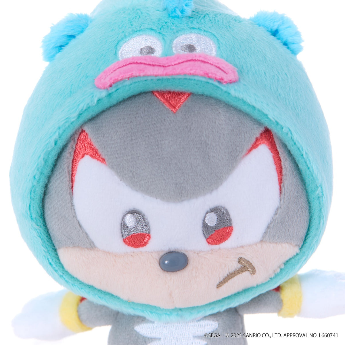 SONIC & FRIENDS x Hello Kitty and Friends Plush Mascot Keychain (Shadow x Hangyodon) Accessory Sega Fave Corporation