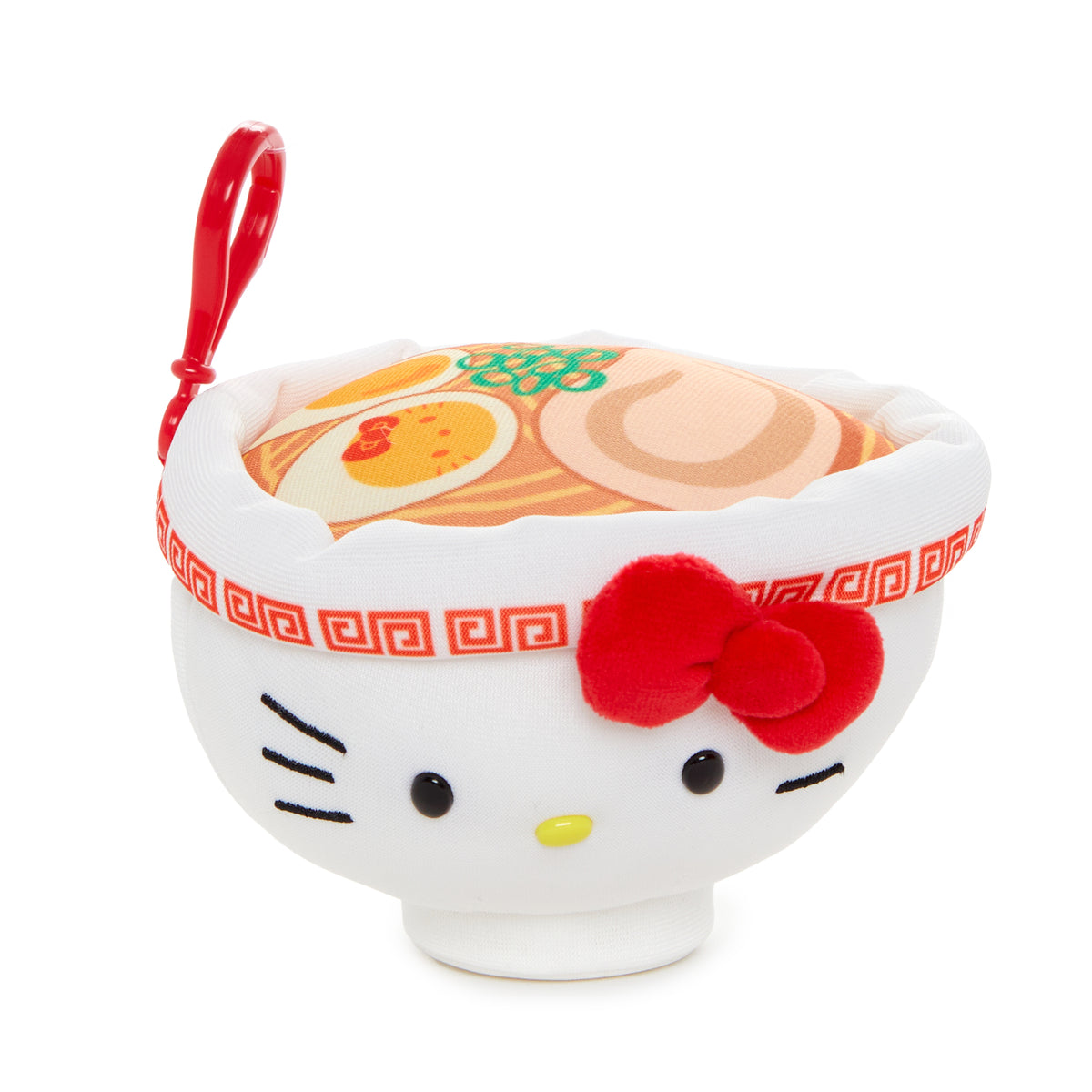 Hello Kitty Ramen Plush Mascot Clip Accessory NAKAJIMA CORPORATION