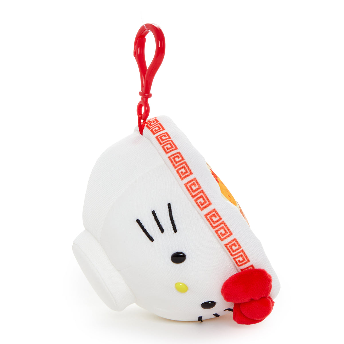 Hello Kitty Ramen Plush Mascot Clip Accessory NAKAJIMA CORPORATION