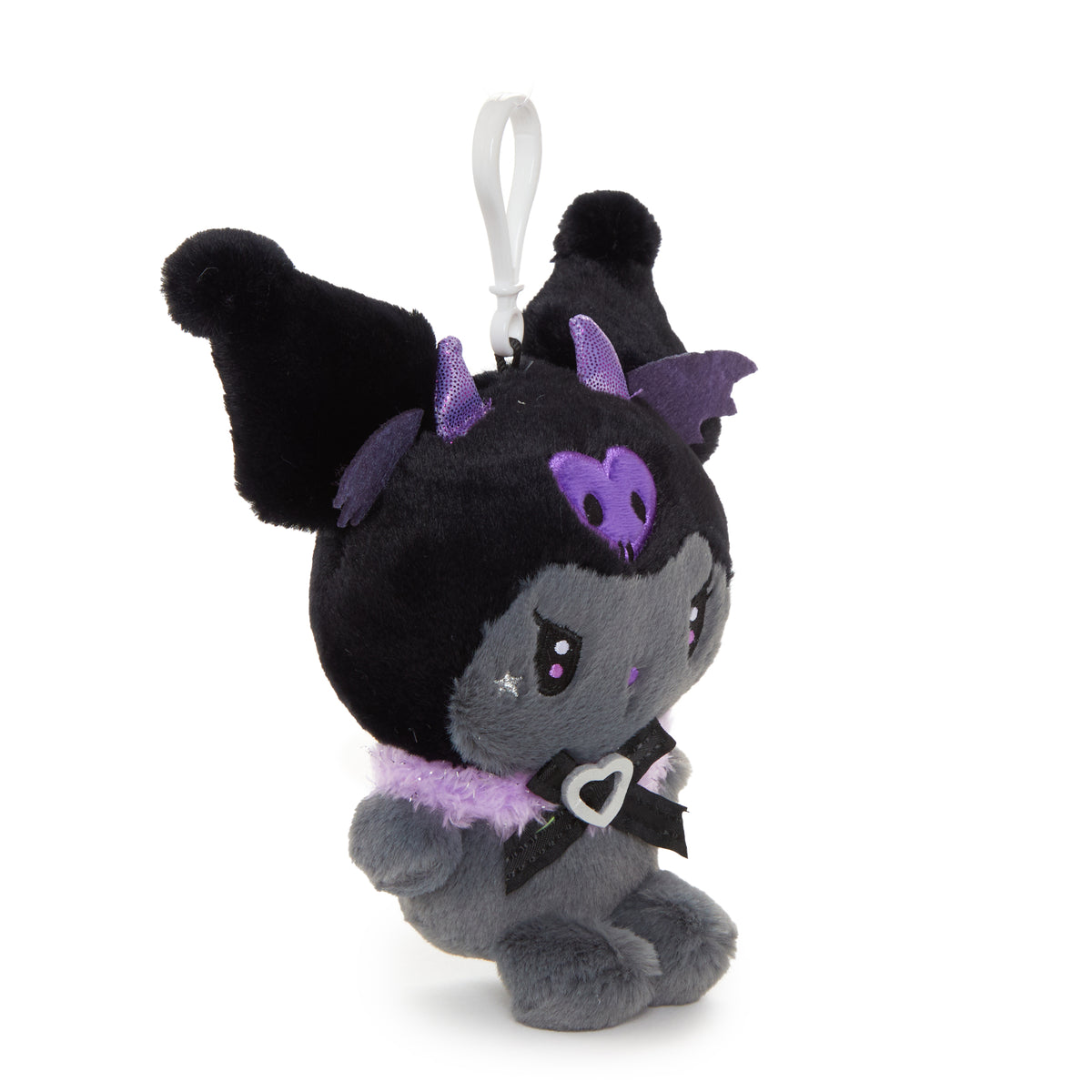 Kuromi Plush Mascot Clip (Lil' Devil) Plush NAKAJIMA CORPORATION